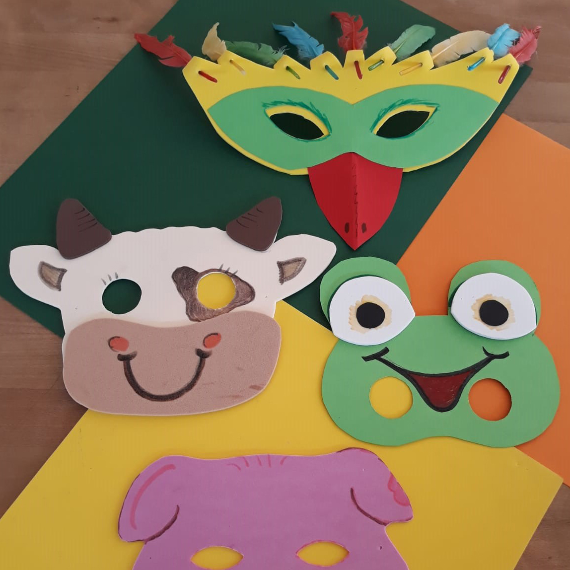 Ferienkurs für Kinder: Tierische Masken zu Halloween